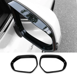 Fit For Toyota Corolla 2019-2024 Bright black Mirror Rain Eyebrow Trim - Picture 1 of 8