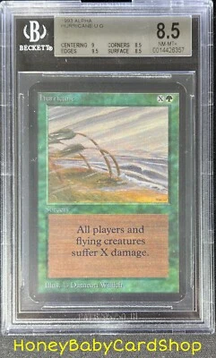 MTG Limited Edition Alpha 1993 Hurricane BGS 8.5Q++ (Baby Quad++) NM/MT+ 93/94 - Image 1 of 4