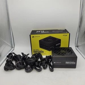 CORSAIR RM1200e Fully Modular Low-Noise ATX, Cybenetics Platinum -NOT WORKING- - Zdjęcie 1 z 5