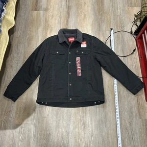 Coleman Xl Fleece Lined Button Up Jacket Black - Picture 1 of 17