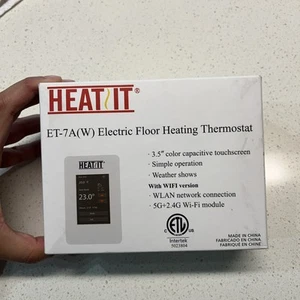 Heatit Programmable Thermostat With Voice Control 120/240V ET-7AW - Picture 1 of 5