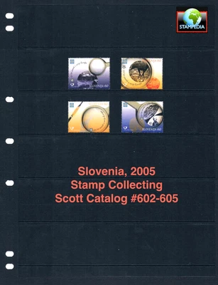 $3.75 Scott Value - 2005 SLOVENIA Stamp Collecting Magnifying CV MNH NH UMM - Image 1 of 4