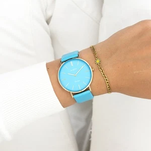 Oozoo Orologio Da Donna Vintage Analogico In Pelle Blu UOC20323 - Foto 1 di 4
