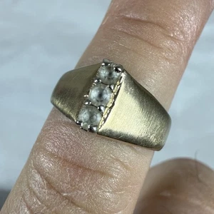 ESPO 14K GF 3-Stein Bandring Vintage Gr. 7 - Bild 1 von 5