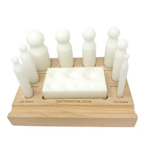Nylon Dapping Set Delrin Doming Punches 6mm - 28mm Soft Metal Jewellers Tool - Picture 1 of 2