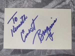 Ernest Borgnine Signature Actor Autograph Authenticated Signed Card - Imagen 1 de 3