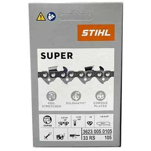 Catena STIHL 33RS 105 DL 3/8" 1,3 mm per barra 32"/80 cm OEM 3623 005 0105 - Foto 1 di 1