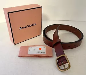 Acne Studios Classic Leather Belt FN-UX-ACCS000032, Brown, Size M - Picture 1 of 2