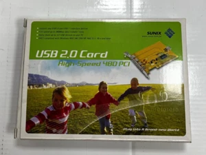 SUNIX USB 2.0 CARD / HIGH SPEED 480 PCI / USB4200V - Photo 1/3