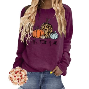 NWOT It’s Fall Yall” Longsleeve Maroon Top, Women’s size L - Picture 1 of 3