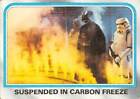 1980 Topps Star Wars #206 suspendu au congélation carbone Boba Fett Vader V