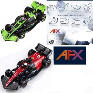 AFX Formula 1 F1 One HO Scale Slot Car Race Set 55 Feet Track for Auto World - Picture 1 of 6