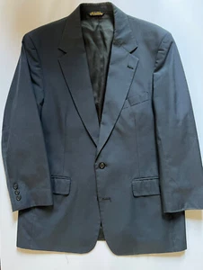 Brooks Brothers Navy Blue Worsted Wool Blazer Jacket ~ Mens 48 R USA - Picture 1 of 12