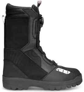 New 509 Raid Single Boa Mens Snowmobile Boots, Black, Insulated, 10 11 12 or 13