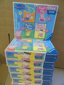 BRAND NEW Peppa Pig 4 in a Box Jigsaw Puzzle Ages 18 Months and Up #W3J - Picture 1 of 3