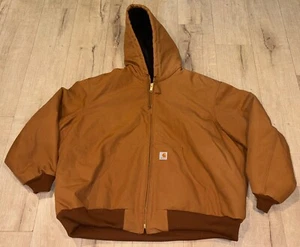 Chaqueta Tarea Carhartt Duck Línea de Lanza Activa J140-BRN 3XL HECHA EN UNIÓN EE. UU. - Imagen 1 de 16