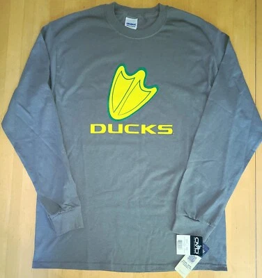 Oregon Ducks NEW Long Sleeve LS Men’s M Med T TEE Shirt Cotton Football Team Y2K - Image 1 of 4