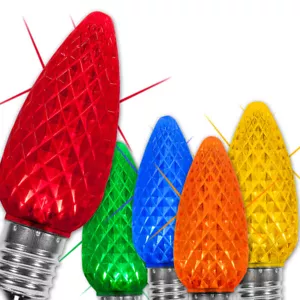 OptiCore C9 LED Twinkle Shatterproof Christmas Lights Replacement Bulbs 25 Pack - Picture 1 of 11