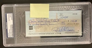 Bob Gibson Signed Check AUTO St. Louis Cardinals HOF PSA/DNA Authentic - Picture 1 of 2