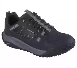 Scarpe da uomo nere Skechers outdoor trail arch fit sport antracite pizzo flessibile 237604 - Foto 1 di 6