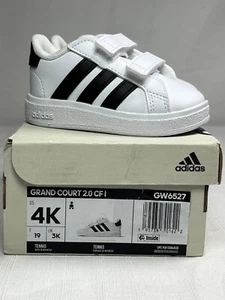 Adidas Unisex Niños Grand Court 2.0 CFI GW6527 Blanco Tenis Zapatos Talla EE. UU. 4K - Imagen 1 de 12