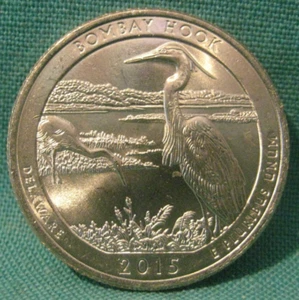 2015-P Washington 25c-ATB Series-Bombay Hook-Choice Uncirculated-#402-29 - Bild 1 von 2