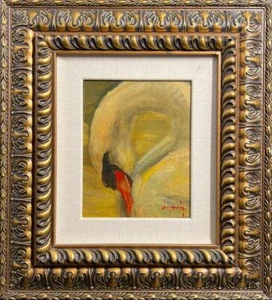 Stephen Shortridge "Swan Study" Original Oil Custom - Picture 1 of 2