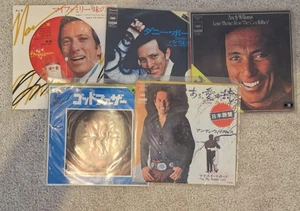 Andy Williams Japanese 7" Vinyl Singles Job Lot – 5 Records – 1960s–70s - Imagen 1 de 5