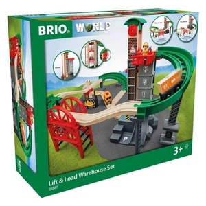 BRIO Lift and Load Warehouse Set - Picture 1 of 7