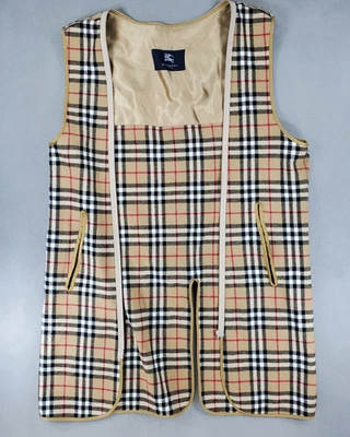 LINER ONLY Mens Burberry London Trench Coat Wool Lining Plaid 52 REG Nova Check - Image 1 of 4
