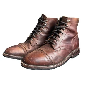 Thursday Boot Co Captain Stiefelette Herren 8,5 Braun Leder Kappe Zehe - Bild 1 von 9