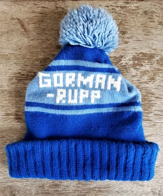 De colección 1970 Gorman-Rupp Gorman Rupp MOTO DE NIEVE Tejido Sombrero Publicidad Retro Foto 1 de 4