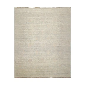 Hand Knotted Transitional Oushak 7'10''x9'10" Gray Wool Oriental Area Rug - Picture 1 of 7
