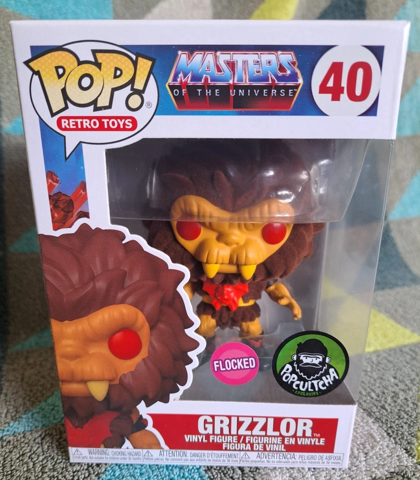 Grizzlor Pop 40 Flocked - Masters of the Universe MOTU Funko Pop! 2020 Vaulted - image 1 of 4