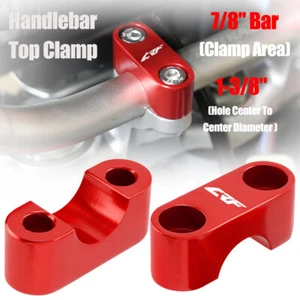 CNC 7/8" Handlebar Top Clamp For Honda CRF450X CRF450L CRF450R CRF450RX CRF450RL - Picture 1 of 9