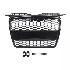 Front Bumper Mesh Grille Grill Shell Replacement For 04-08 Audi A3 8P RS3 Style - Picture 1 of 11