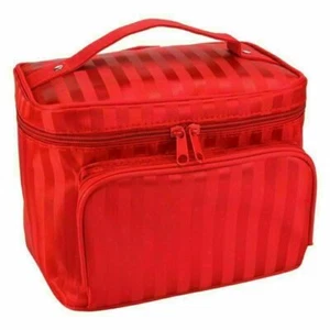 Large Professional Cosmetic Case Makeup Bag Storage Handle Organizer Travel Kit - Picture 1 of 17
