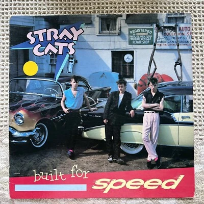 The Stray Cats Built For Speed – Rockabilly Vinyl LP – Brian Setzer ST 17070 VG+ - Image 1 of 4