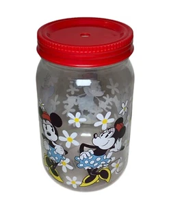 Disney Store Original Authentic Minnie Mouse Plastic Collectible Jar Cup - Picture 1 of 4