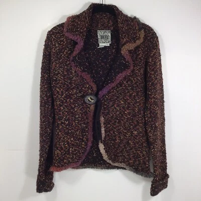 Anthropologie CURIO Womens Knit Sweater XS Single Button Front Cardigan - Image 1 of 4