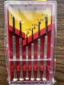 PRECISION SCREWDRIVER 6 PC SET w/ CASE *New in wrapper* Jeweler, RC, Computer - Picture 1 of 8
