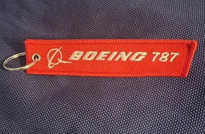 Boeing 787 Double Sided Embroidered Keychain - Aviation - Aircraft Maintenance - Picture 1 of 2