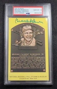 BROOKS ROBINSON Signed Hall of Fame Induction Card-Baltimore Orioles-PSA 10 Auto - Picture 1 of 4