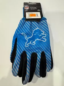 NWT NFL Detroit Lions No Slip Gripper Palm Utility Work Gardening Gloves NEW! - Picture 1 of 3