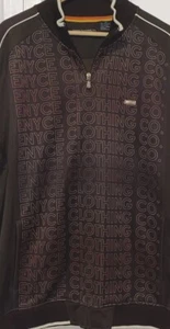 ENYCE Brown Fleece Zip Up Men’s Jacket Size XL Y2K 1990’s Oversized Rap Hipster - Bild 1 von 7