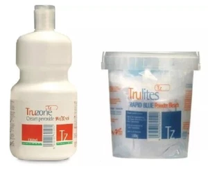 Truzone Crema Perossido 9% Volume 1 Litro e Trulites Candeggina Rapida in Polvere 500g - Foto 1 di 3