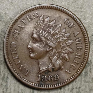 Centesimo indiano 1869, scelta estremamente fine, data semi chiave scontata 0219-12 - Foto 1 di 4