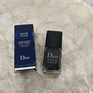 Dior Rock Coat Smoky Black Top Coat Nail Polish 1x10ml Varnish LIMITED EDITION - Picture 1 of 3