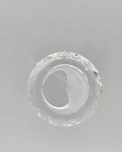 Swarovski Crystal Vintage 36mm Etched Moon 6050 Suncatcher/ Prism/ Ornament