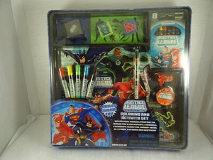 DC Comics Justice League Unlimited Collector Tin Coloring & Activity Set NEW - Picture 1 of 11